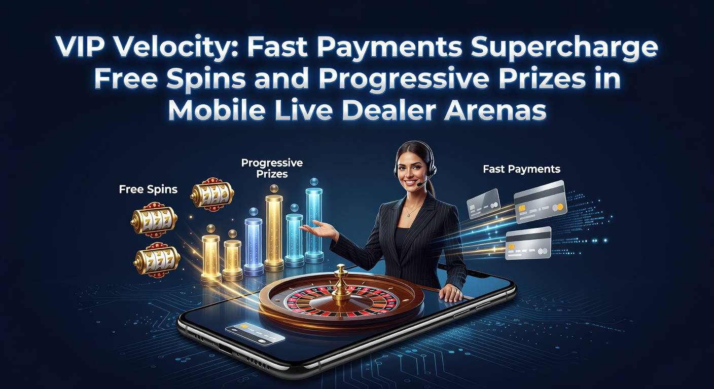 Dynamische Darstellung eines VIP-Spielers am Smartphone mit blitzschnellen Zahlungen, Free Spins und explodierenden progressiven Jackpots in einer Live-Dealer-Umgebung